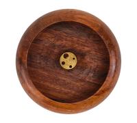 NUOBESTY Porte-Parfum en Bois de Fleur de Calebasse Brûleur de Parfum à Bol Poli et Lisse Support pour Bâtonnets de Parfum Léger et Facile à Nettoyer pour Maison Bureau et Yoga
