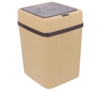 NUOBESTY Poubelle Fonctionnement Silencieux Intelligente sans Contact Grosse Capacité en Plastique Khaki pour Bureau et Salon pour Bureau et Salon
