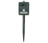 NUOBESTY Répulseur Solaire Alimenté à L'énergie Solaire pour Jardin et Maison, Électronique en Plastique Vert avec Capteur Pir, pour Automne Décoraion et Protection Rongeurs