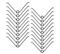 NUOBESTY Ressorts en V Accessoires de Remplacement 25 Pièces Sécateurs de Jardin pour Acier Inoxydable Noir, Plus Épais et Résistants pour Outils de Jardinage