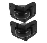 NUOBESTY Roues de Remplacement pour Valise Roues de Valise à roulettes Silencieuses Noir en Plastique Verrouillage Directionnel 10x6,5x5,8cm et Paquet à roulettes Voyage