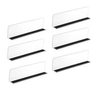 NUOBESTY Séparateurs de Marchandises en PVC pour Supermarché, Cloison de Classification L Forme, Angle Droit 90°, Rayonnages de Rangement Pratiques pour Magasin
