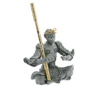 NUOBESTY Statuette Roi Singe pour Aquarium en Pierre de Sable et Métal | Décor pour Bassin, Usage Jardin ou Bureau, Style Asiatique à Design Complexe, pour Collectionneurs