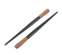 NUOBESTY Stylo de Calligraphie Vintage Européen à Manche en Bois Foncé Grip Confortable, 2 Pièces, Accessoires Plume, pour Écriture Artistique et Traditionnelle