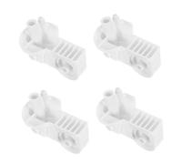 NUOBESTY Support de moteur de ventilateur d'entrepôt, cadre de support de tête de ventilateur oscillant, plastique blanc, 4pcs, installation facile, pour ventilation de bureau et d'usine