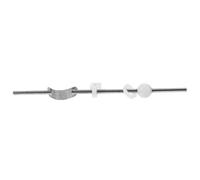 NUOBESTY Tige de Traction D’évier en Acier Inoxydable 304 20 Cm Boule 1,7 Cm, Mécanisme Pivotant pour Bonde D’évier, Accessoire de Vidange pour Lavabo de Salle de Bain, Pièce de Rechange