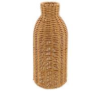 NUOBESTY Vase Décoratif Vintage Rotin Tressé Main pour Balcon ou Intérieur avec Design Artisanal et Style Rétro Élégant