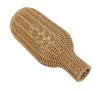NUOBESTY Vase en Rotin Tressé la Main, Structure Stable et Design Panier, pour Tables de Chevet ou Espaces Restreints Style Rustique ou Bohème