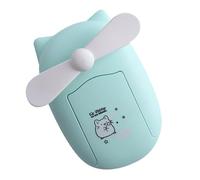NUOBESTY Ventilateur Brumisateur Portable Vert Fonction Spray, Silencieux, Rechargeable USB en PC et Tpe, pour Voyage et Sport