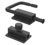 NUOBESTY Verrou Multi-angles en Acier Inoxydable 10,5x8,5x1,6 Cm pour Porte et Fenêtre Coulissante, Sécurité Renforcée Anti-effraction pour Maison et Grange