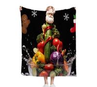 Nuphtun Couverture Polaire 240 x 260 cm Tomates Colorées, Couverture Canapé Grande Taille Usage Multiple comme Couette d'Appoint, Assure Une Protection Contre Le Froid, AQ8508