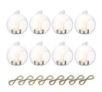 NUPTIO Porte-Tealight Suspendu en Boule de Verre: Photophore Boules