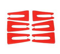 Nurnesy 6 Pcs Universal Stove Knob Safety Locks - Silicone Oven Knob Protectors for Home Kitchen - Red Color