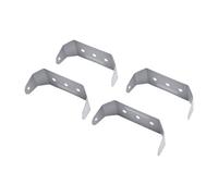 Nurnesy Clip de Descente de Gouttière en Alliage D'aluminium Robuste, 4 | Clips de Tuyau de Descente Cachés, Supports de Descente Pluviale pour Tuyaux de Descente de 2x3 Pouces avec Trous