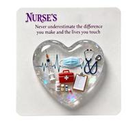 Nurse Hug - Souvenir d'encouragement en acrylique, cartes souvenirs inspirantes, appréciation réconfortante, motivants | Cadeau de remise de diplôme, anniversaire, retraite, étudiants