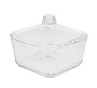 NUSITOU Boîte à Thé en Verre Élégante de 300ml avec Couvercle, Sucrier Facile à Nettoyer et Remplir, pour Café, la Cuisine et Décoration