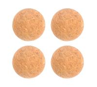 NUSITOU Bouchons de Bouteille de Vin Forme Boule Chic et Créative Réutilisables et Fermes en Liège Jaune Lot de 4 pour Cocktail Party et Restaurant