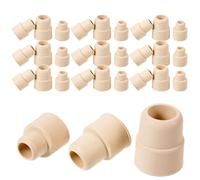 NUSITOU Bouchons en Caoutchouc Naturel Beige et Lot de 30 Bouchons de Tube Pratiques et Multifonctions, Faciles à Utiliser Étanchéité Anniversaires pour Recherche Scientifique