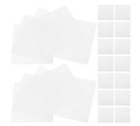 NUSITOU Chiffons à Polir pour Bijoux en Daim Blanc Lot de 50 8X8 CM Chiffon de Nettoyage pour Bagues Argentées Or Argenterie Soin et Polissage en Déplacement