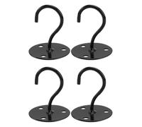 NUSITOU Crochets de Plafond Support Stable sans Soudure Lot de 4 en Métal Robustes pour Plantes Suspendues pour Décoration Balcon Extérieur et Jardin