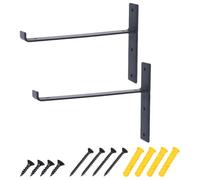 NUSITOU Équerre Murale en Métal Forgé pour Étagère, Support Robuste DIY Vintage, Charge Lourde, Kit 14 Pièces pour Meuble de Rangement Bureau ou Chambre