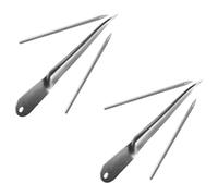 NUSITOU Kit 2 pièces d'outils pour le tressage du rotin et réparation de meubles en acier inoxydable, parfait pour chaises et paniers dans les projets artisanaux