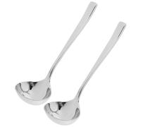 NUSITOU Lot de 2 Cuillères à Sauce Acier Inoxydable 18,8 CM pour Sauces et Bouillons, Ustensiles Cuisine Pratiques