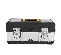 NUSITOU Mallette de Transport D’Outils en Acier Inoxydable, Verrouillable | Légère et Protectrice, Usage Extérieur et Voyage, Style Pratique et Élégant