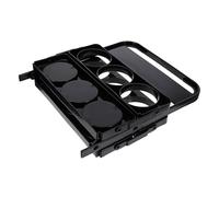 NUSITOU Organisateur de Bouteilles Noir Pliable en PP Poignée, Panier Portable pour 6 Bières, Rangement Pratique pour Bars et Clubs