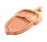 NUSITOU Plateau de Service Bois Marron de Pomme de Pin, Décoratif et Polyvalent, Grand Plateau pour Collation et Décoration Maison