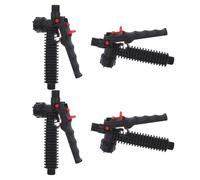 NUSITOU Poignée de Pulvérisateur Agricole Ergonomique en Plastique Noir 18mm Interrupteur Solide et Facile D'entretien pour Irrigation en Environnement Agricole, Lot de 4 Pièces