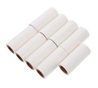 NUSITOU Recharge Adhésive Blanche pour Rouleau Anti-poils D'animaux en Papier, 9 Pièces 30 Feuilles par Rouleau, pour Écharpes et Paquet en Voyage ou Voiture