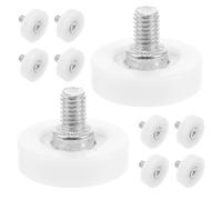 NUSITOU Roulettes de Tiroir Nylon Lot de 10, Galets de Guidage 5,7 MM Roulement, Supportant Charges Lourdes, Accessoires pour Meubles de Bureau Cuisine