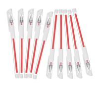 NUSITOU Stylo Marqueur Portable Rouge 10pcs en Plastique pour Position des Tatouages Marquage Précis et Usage Multi-usage, pour Maquillage Sourcil