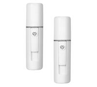 NUSITOU Vaporisateur Facial et Batterie 550mah 2 Pièces à Brume Nano Portable Blanc en Abs Capacité 20ml Contrôle L'équilibre Eau-huile pour Femme pour Bureau et Chambre