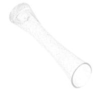 NUSITOU Vase et Portable, pour Décoration de Table Surface Lisse Soliflore en Verre Transparent Ouverture Oblique et Plantes Hydroponiques