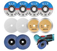 NUTKIT 10PCS disques de coupe 76 mm, disque à tronçonner 76x10 mm, Disques de Meuleuse D'angle, Set D'disques a Tronconner, disque découpe pour meuleuse d'angle, Pour Métal, Acier, Fer, Aluminium