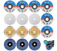 NUTKIT 15PCS disques de coupe 76 mm, disque à tronçonner 76x10 mm, Disques de Meuleuse D'angle, Set D'disques a Tronconner, disque découpe pour meuleuse d'angle, Pour Métal, Acier, Fer, Aluminium