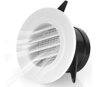 NUTKIT 75mm/ 3 Inch Grille de Ventilation Ronde en Plastique