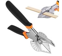 NUTKIT Cisailles à Angle, Cisaille À Onglet À Angle 45 °-135 °, Ciseaux à Goulotte Multifonction avec 2 Lames de Rechange, Outil de Coupe Quart de Rond,pour couper Le Bois Tendre, le Plastique, le PVC