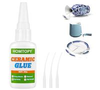NUTKIT Colle pour Céramique Extra Fort 30g, Colles Céramiques Transparente | Séchage Rapide, Résistante à l'Eau, Colle Céramique Extra Forte Liquide, pour Réparation Porcelaine, Céramique, Poterie