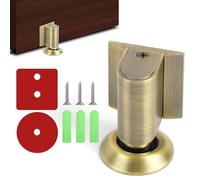 NUTKIT Magnétique en Métal Butée de Porte, Bloc Porte Magnétique Butée Invisible, Cale porte Sol Butée de porte Solide Avec Adhésif, 2026 new door wedge stopper, pour Bureau Chambre(Bronze)
