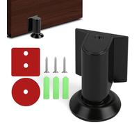 NUTKIT Magnétique en Métal Butée de Porte, Bloc Porte Magnétique Butée Invisible, Cale porte Sol Butée de porte Solide Avec Adhésif, 2026 new door wedge stopper, pour Bureau Chambre(Noir)