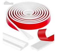 NUTKIT Moulure Adhesive pour Murs, Moulures Décoratives Blanches Autocollantes, Moulures Murales à Décoller et Coller, Moulure Murale Autocollante, pour Bricolage Miroir Porte Armoire(3Mx32MM,Blanc)