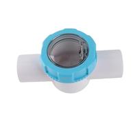 NutriEss G1 1 2 1,5 Pouces 50 mm 2 Voies Anti-refoulement de Tuyau d'eau Tuyau de Miroir Transparent Pompe de puisard Clapet Anti-Retour ABS PVC Remplacement pour Filtre de Piscine Système