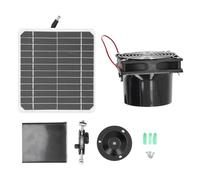 NutriEss Ventilateur d'extraction à énergie Solaire monocristallin 50 W 12 V 6,5 Pouces Kit de Ventilateur de Panneau Solaire avec Support de Filet de Protection 24 Heures de Travail