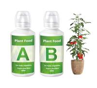 Nutriments hydroponiques, 100ml Hydroponics Plant Food A & B, Engrais Solide Soluble dans L'ea, Engrais Liquide hydroponiques, Formule Riche En Nutriments pour Plantation Agricole Domestique