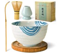 NUTS Coffret cadeau thé matcha et ube Kit latte maison complet Bol chawan, fouet en bambou, support en verre Rituel japonais et expérience autour de l’ube