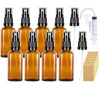 Nuts OT nuts Flacon Spray Vide Verre 50ml 8 Pcs vaporisateur vide flacon spray parfum Vide Flacon Vide Flacon Parfum Vide Rechargeable Mini Bouteille Spray Vide pour Cosmétique Huiles Essentielles