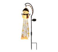 Nuvatrix Lampe de jardin de Noël à énergie solaire, lumière extérieure en métal, étoile flocon de neige, cascade, décoration de cour, porche, allée, décoration d'intérieur de Noël, affichage de